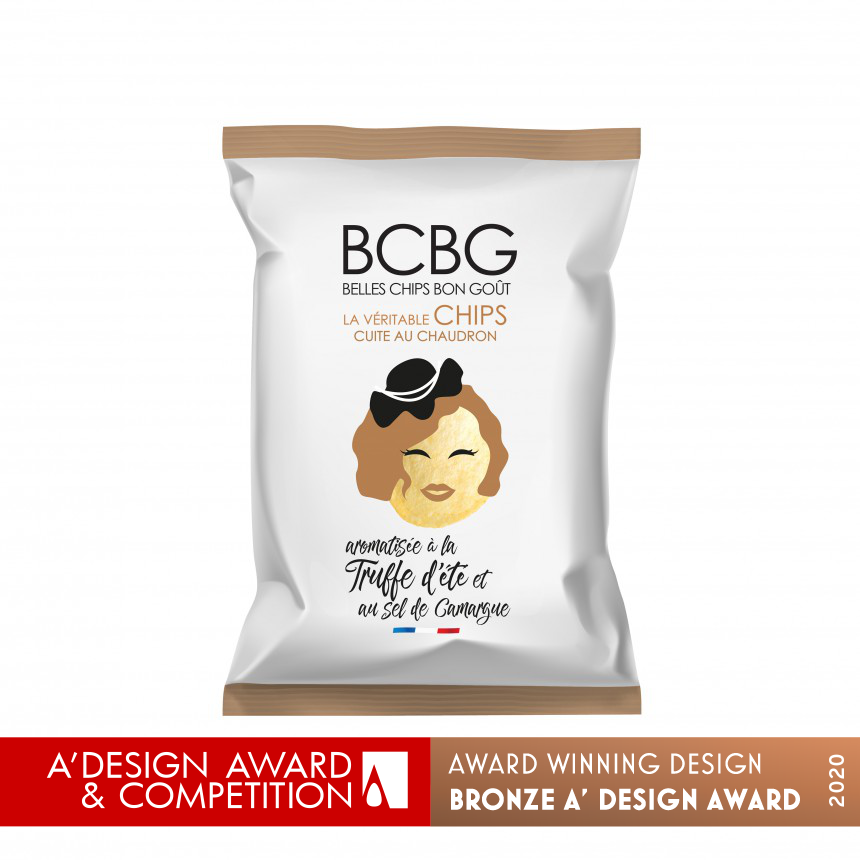 A Design Award de Bronze sur le packaging des chips BCBG